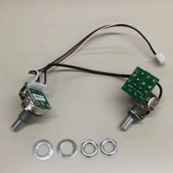 3EMV5-S Preamp BEQ3 module Volume / Balancer, 500k, Solid shaft