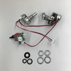 3EMV5T47-SB Preamp BEQ3 module Volume / Balancer, 500k with 3way Tap SW (C473, BK mini), Solid shaft