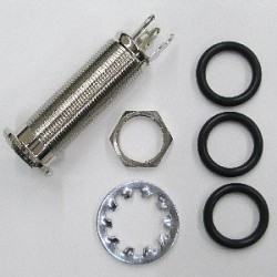 3JK1J23R OUTPUT JACK Barrel type, 6.3 mm, Stereo, chrome