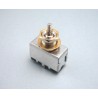 3PS1H3TG Switch: gold, Round, Plastic, 3 way toggle