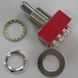 3SW1PA0002 Chrome, Round, Metal, Quad circuit 3 way min toggle for RGD (from 2012)