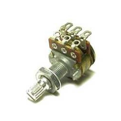 3VR1VM302 POTENTIOMETER AC20K, D16, D7.8 / L10 + L10, knurl shaft, center detent