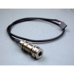 5AJK09H Presa jack a tubo 6.3 mm, Stereo, End pin type, 4 pin, per B-BAND A5, cromo