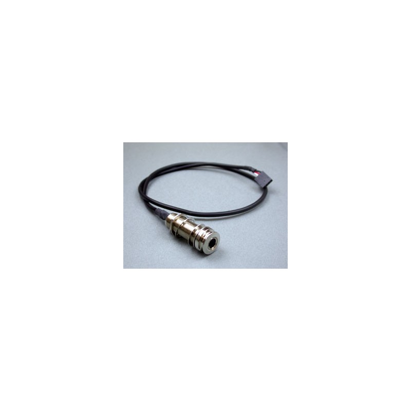 5AJK09H Presa jack a tubo 6.3 mm, Stereo, End pin type, 4 pin, per B-BAND A5, cromo