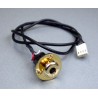 5AJK08F Presa jack Box, 6.3 mm, Stereo, End pin type, 4 pin per AEQ-SSR, oro