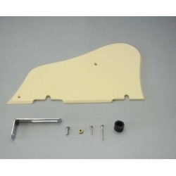 4PG1H1IV Pickguard per Artcore, ABS, ivory with chrome bracket