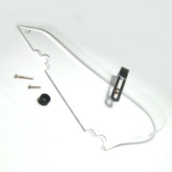 4PG12A0024 Pickguard: Transparent, for AGR, Acrylic resin, with chrome bracket