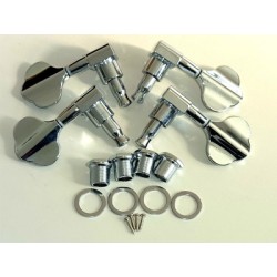 2MH27C0026 Meccaniche per basso, set completo CLOVER(L2,R2), Cromate