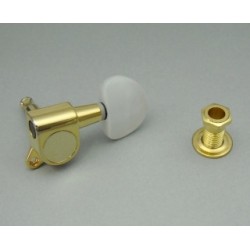 5AMH35AG Meccaniche die-cast, oro, paletta bianca acrilica a mezza luna, set L3R3