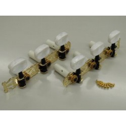 5AMH07B Meccaniche per classica, oro, con paletta madreperla, black gear, set L1R1