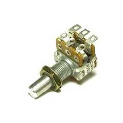 3VR1VM307 POTENTIOMETER AC500K, D16, solid shaft, center detent