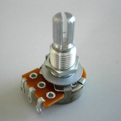 3VR00A0004 POTENTIOMETER B25K, D16, D7.8 / L10 + L10, knurl shaft
