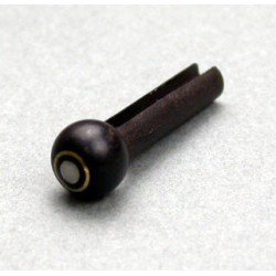 5ABP15E Piroli ponte Acustica - Bridge pin, Ebony with brass ring